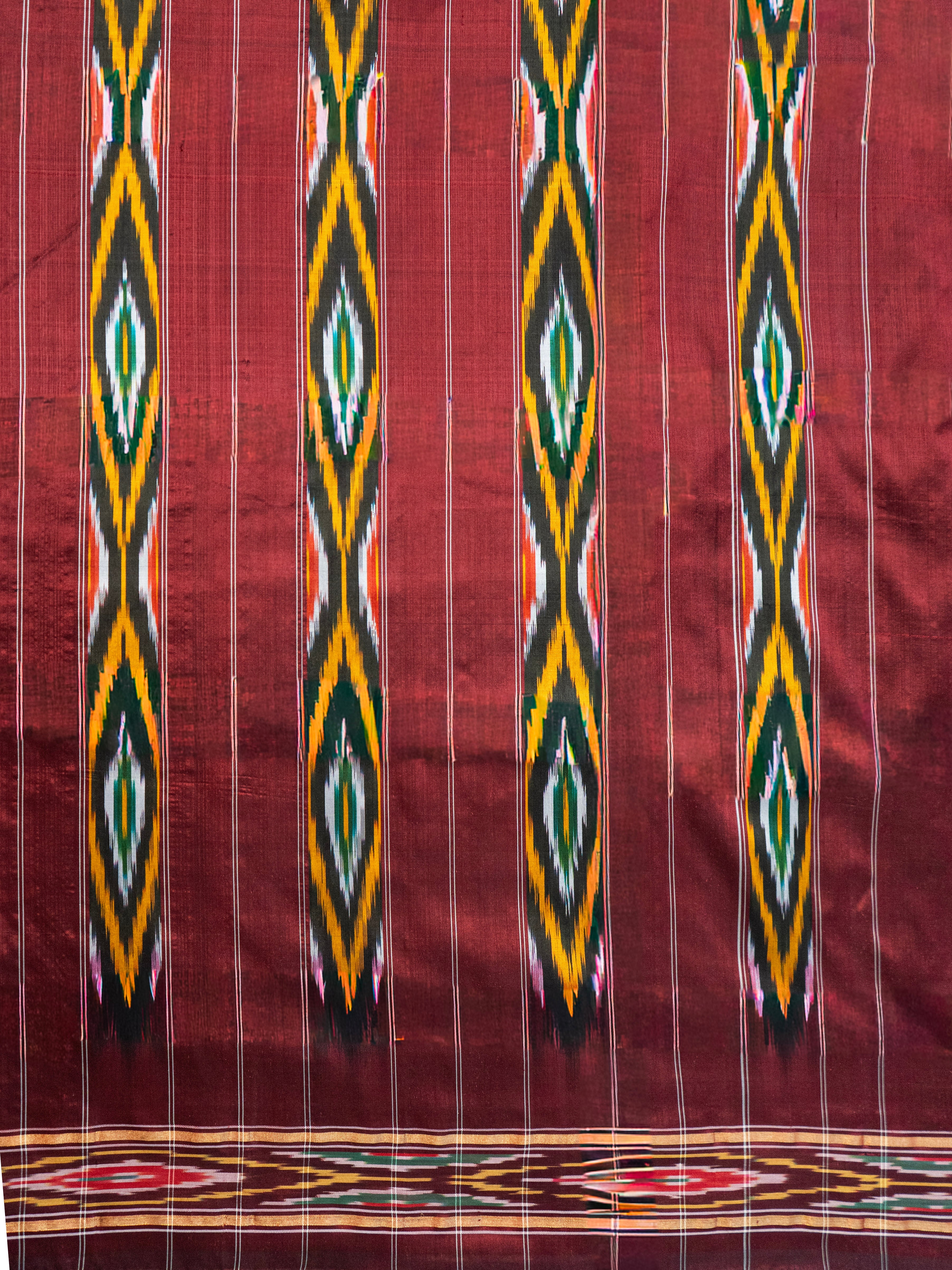 Pure Pochampally silk saree without Blouse