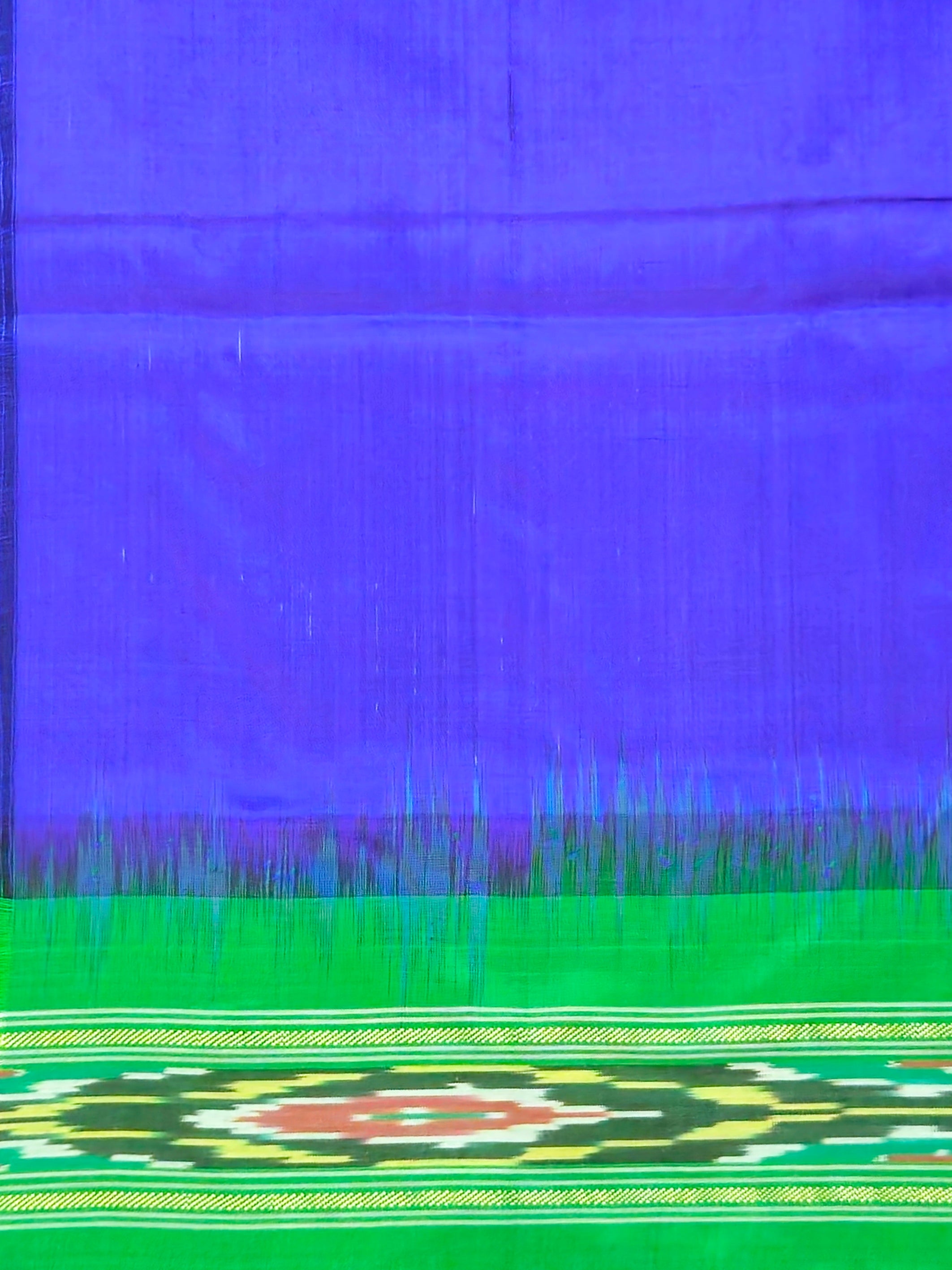 Pure Pochampally silk saree in blue without Blouse