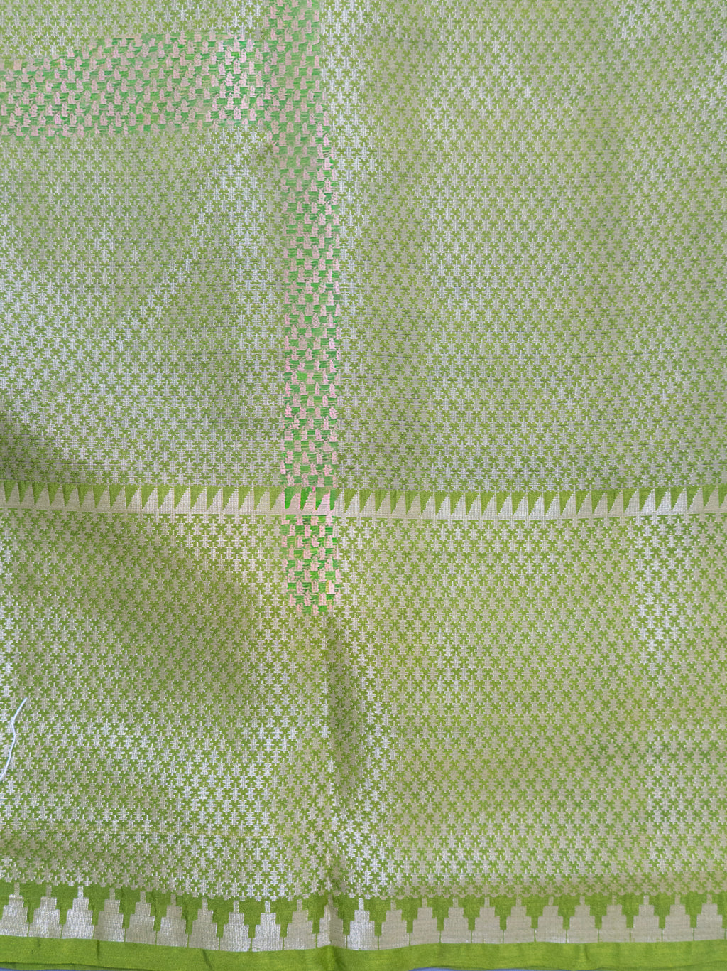 Chocolaty Pochampally weaving silk saree with designer pallu and blouse