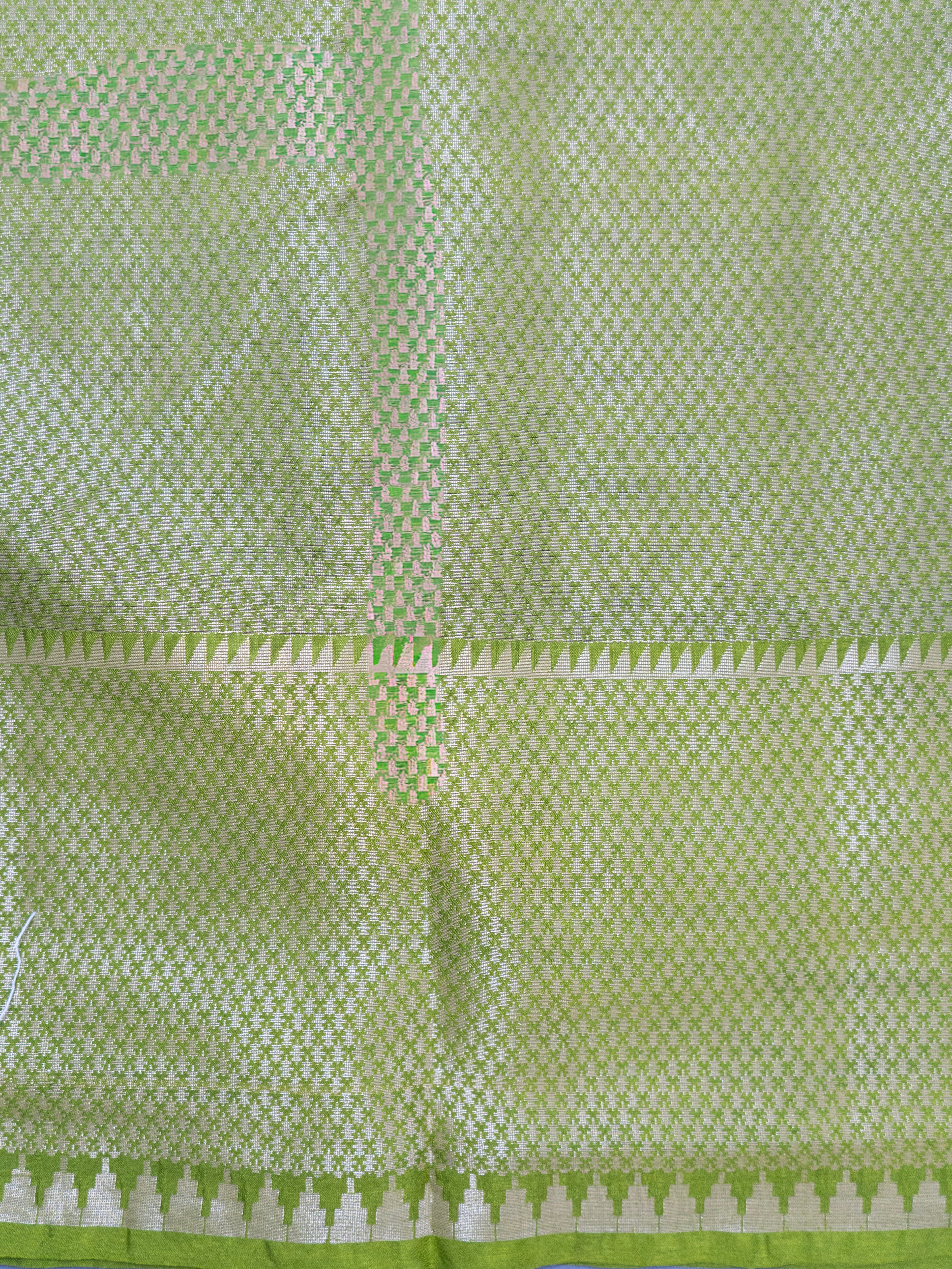 Chocolaty Pochampally weaving silk saree with designer pallu and blouse