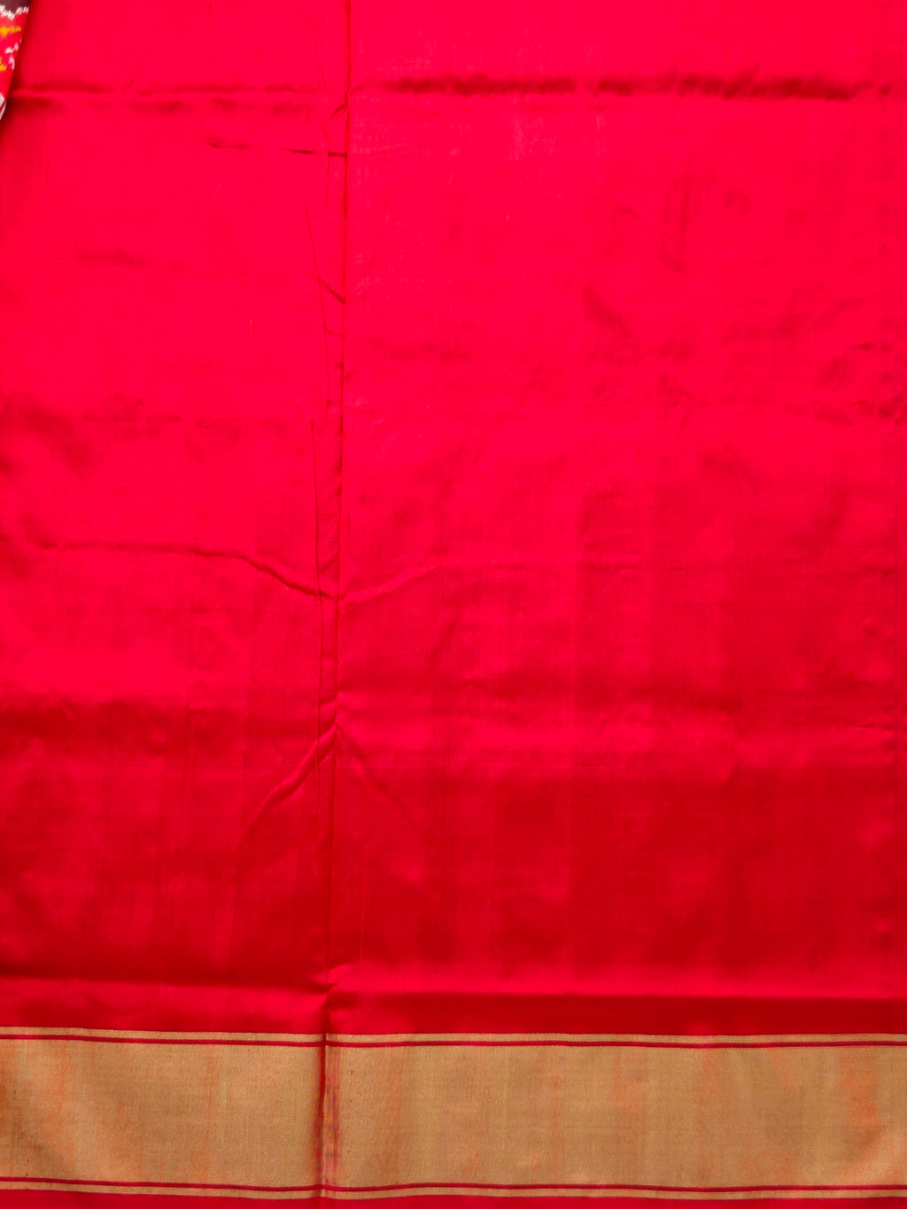 Pure Pochampally silk saree in Blue double ikkat with designer pallu and contrast Blouse