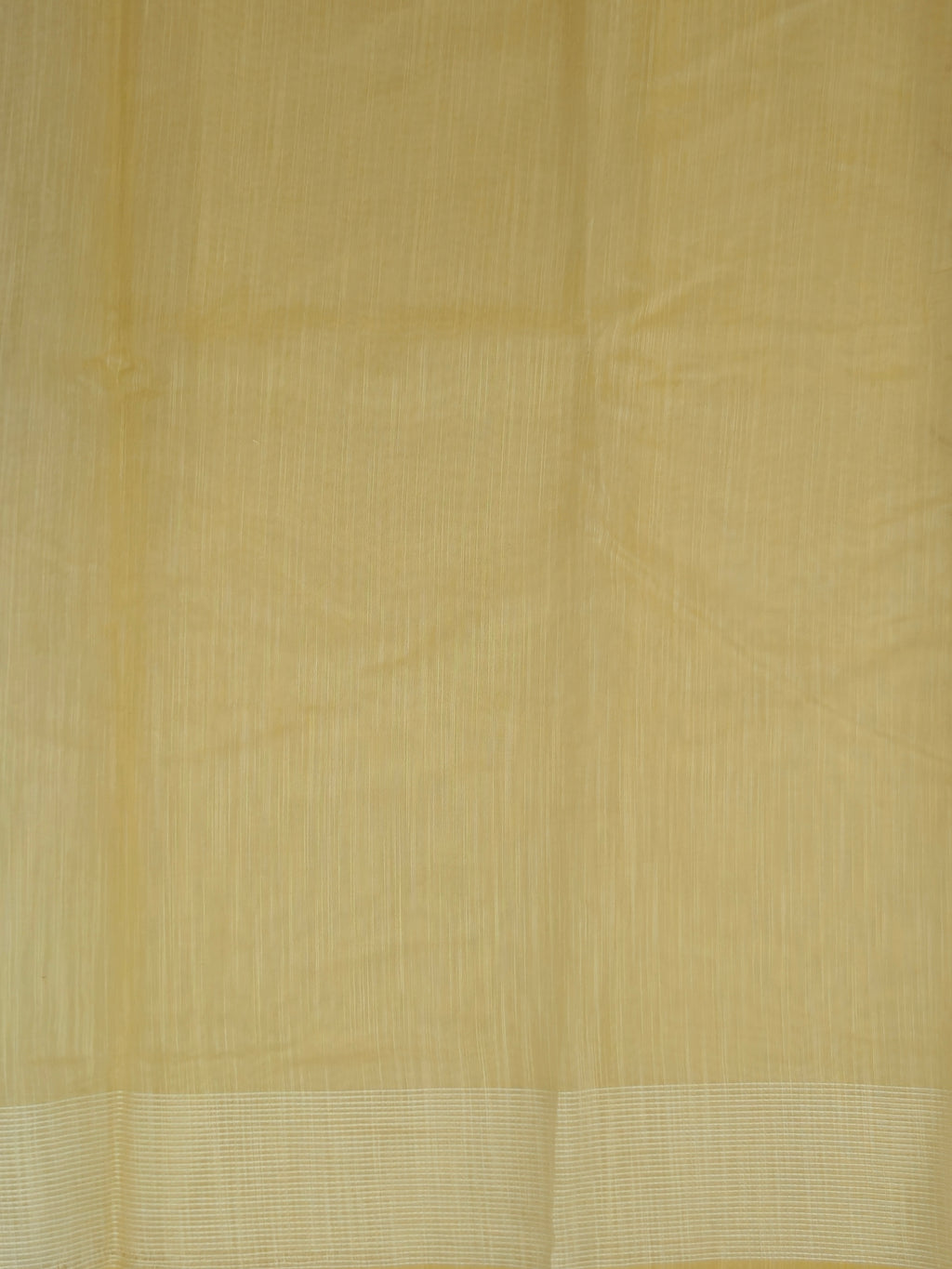 Kalamkari saree in yellow color with designer printed pallu and plain blouse