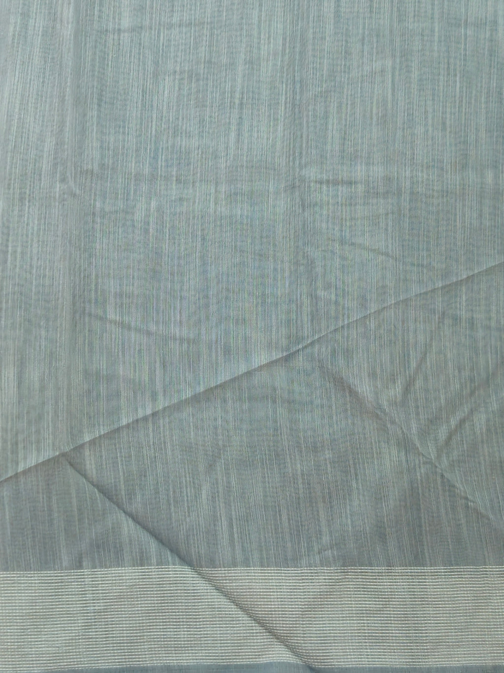 Kalamkari saree in Grey color with designer printed pallu and plain blouse