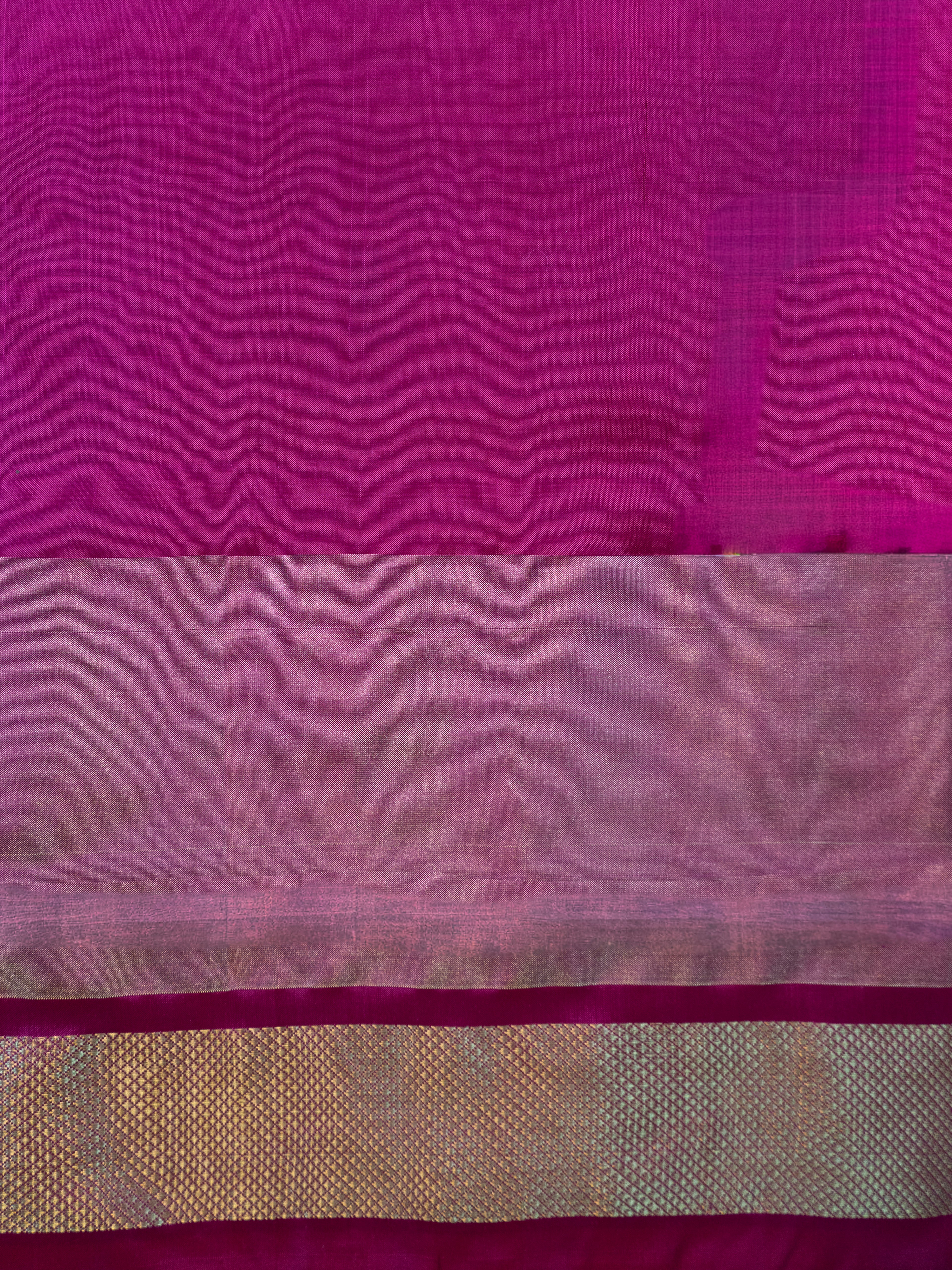 Pure Pochampally Double Ikat Silk Saree in Yellow with Elephant Ikat & Pink Pallu