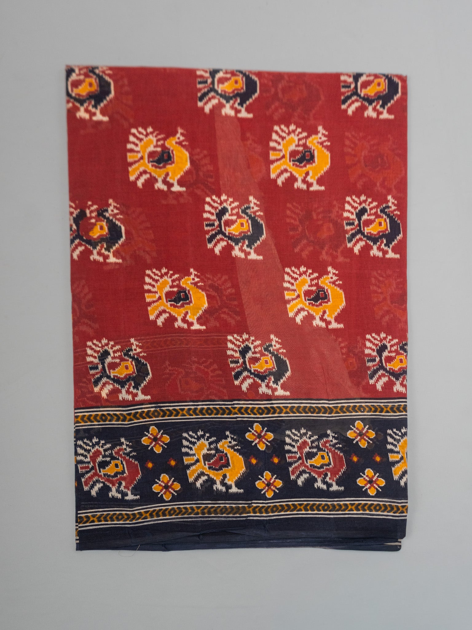Pochampally Pure Cotton Saree – Authentic Handloom Ikat Weave