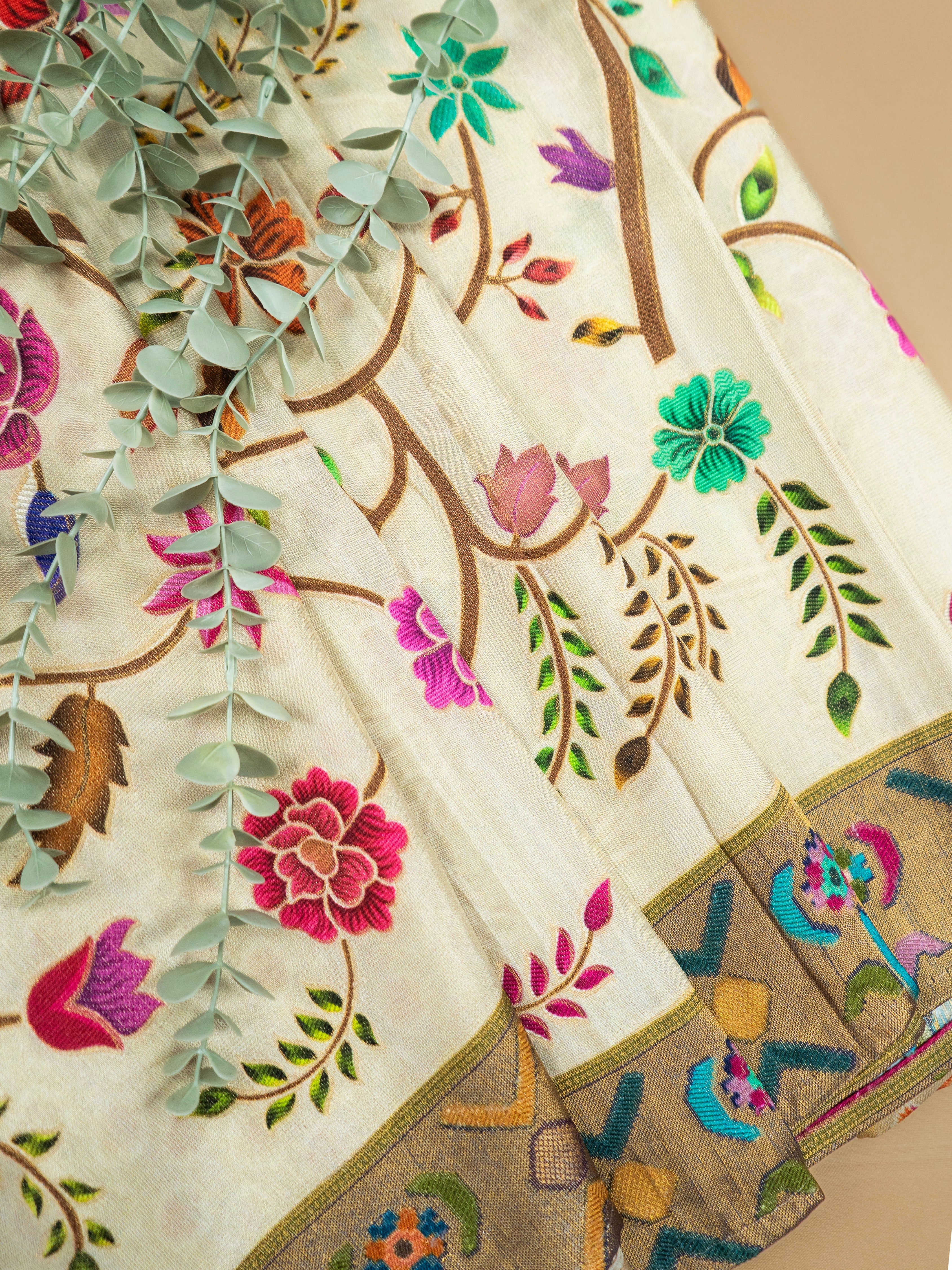 Pure Rajwada Silk Saree – Royal Heritage Weaving in Premium Silk