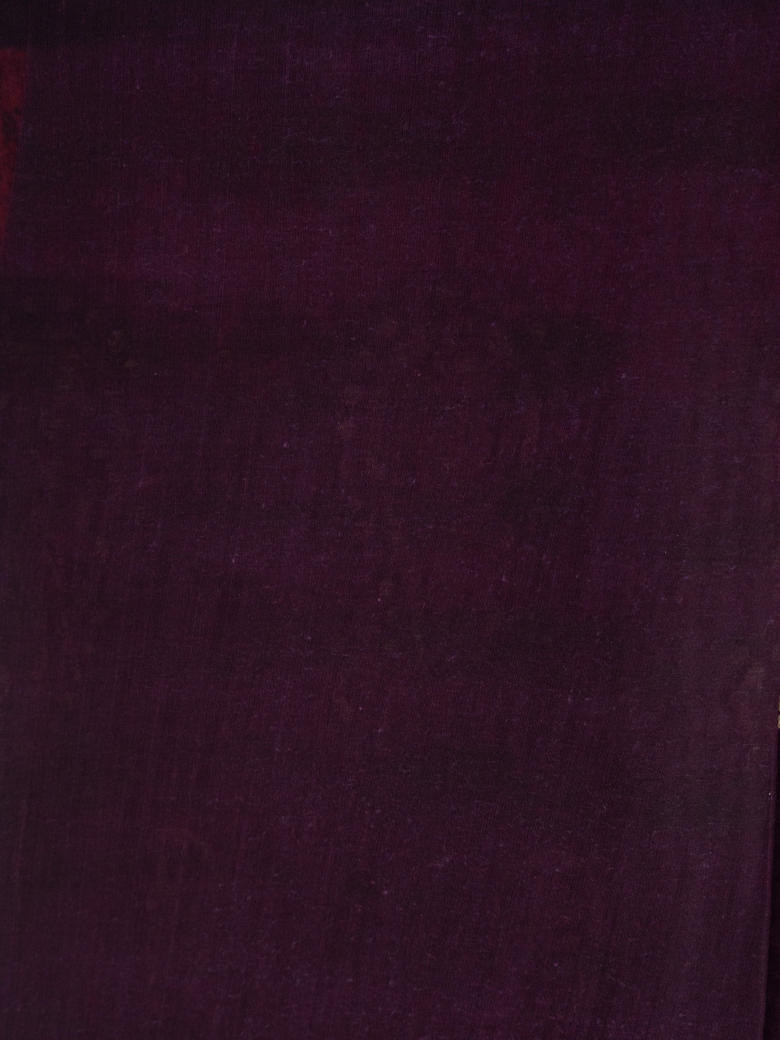 Hand Batik Print Cotton Saree in Rich Maroon Color