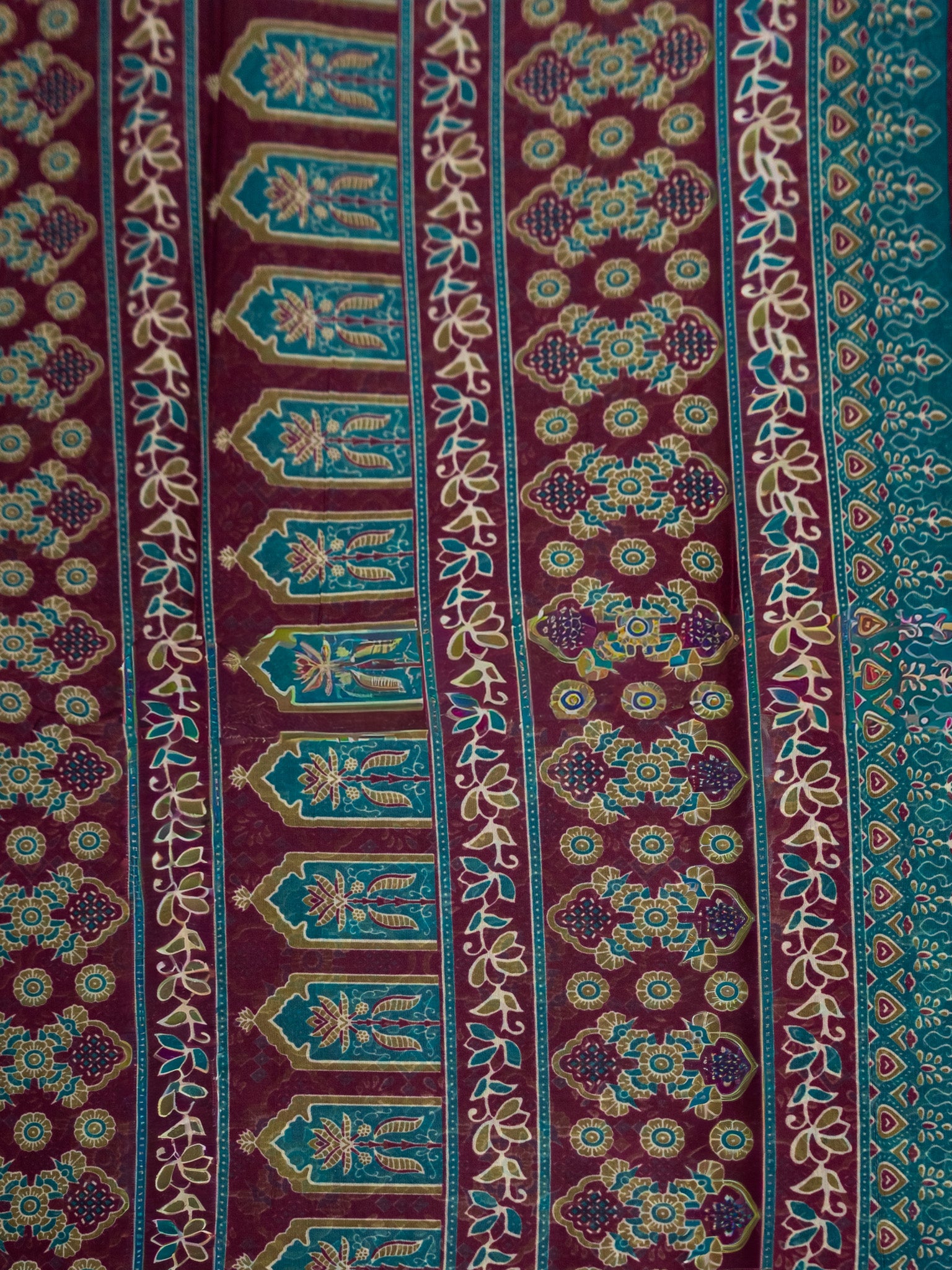 Kalamkari indo cotton saree