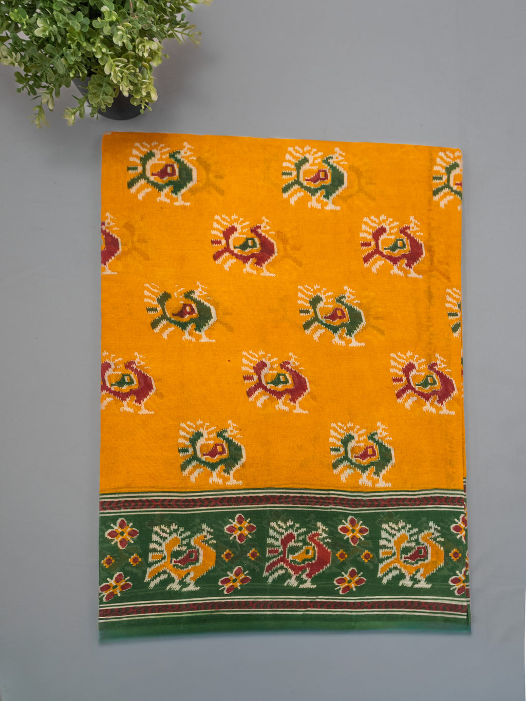 Pochampally Pure Cotton Saree – Authentic Handloom Ikat Weave