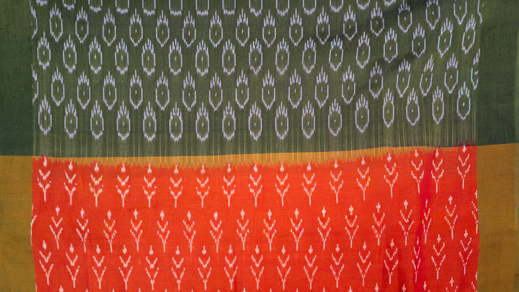 Pure handloom pochampally soft cotton dress material (Unstitched)
