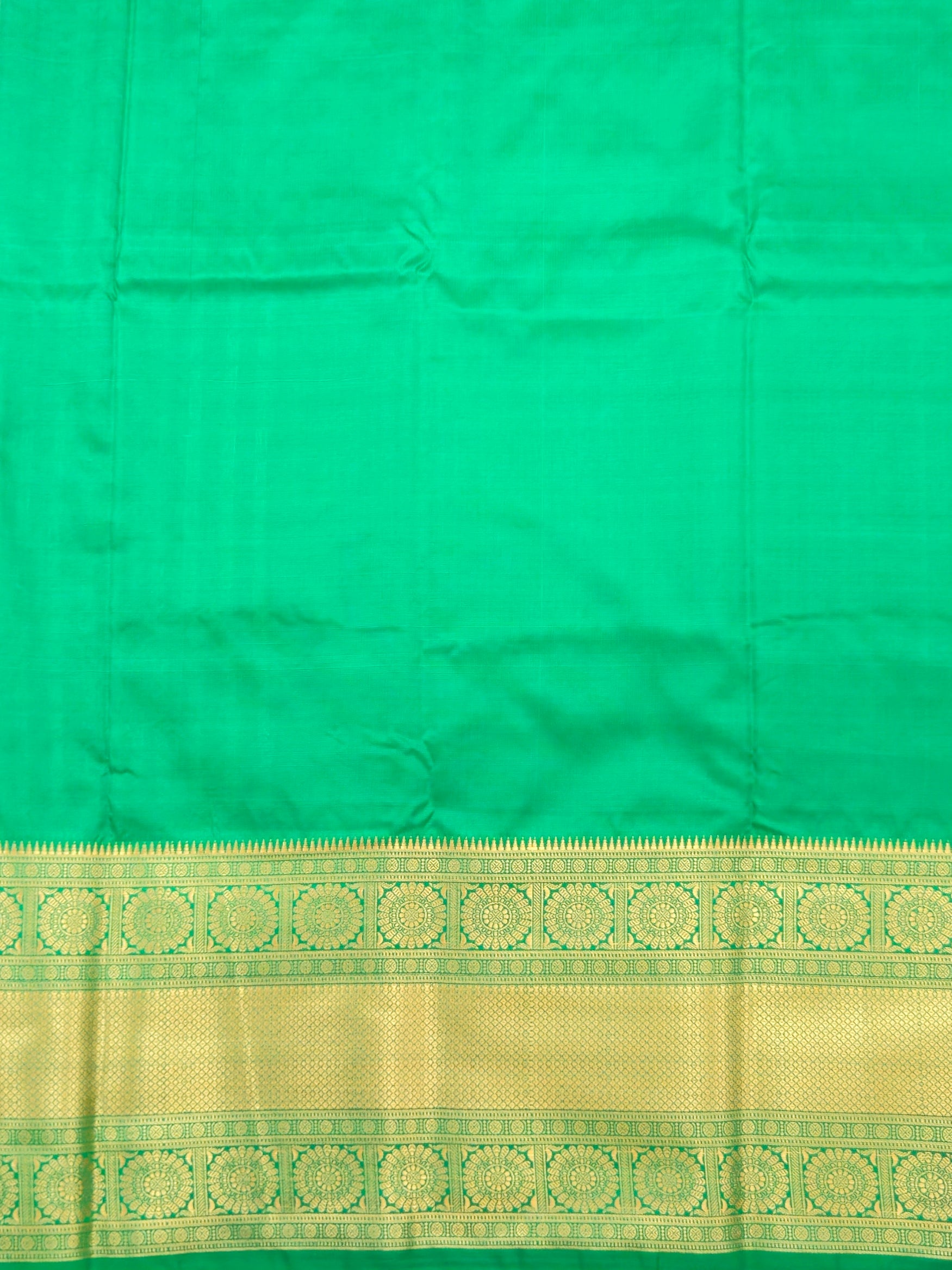 Kanchivaram golden weave saree in Pink color with geometric weaves