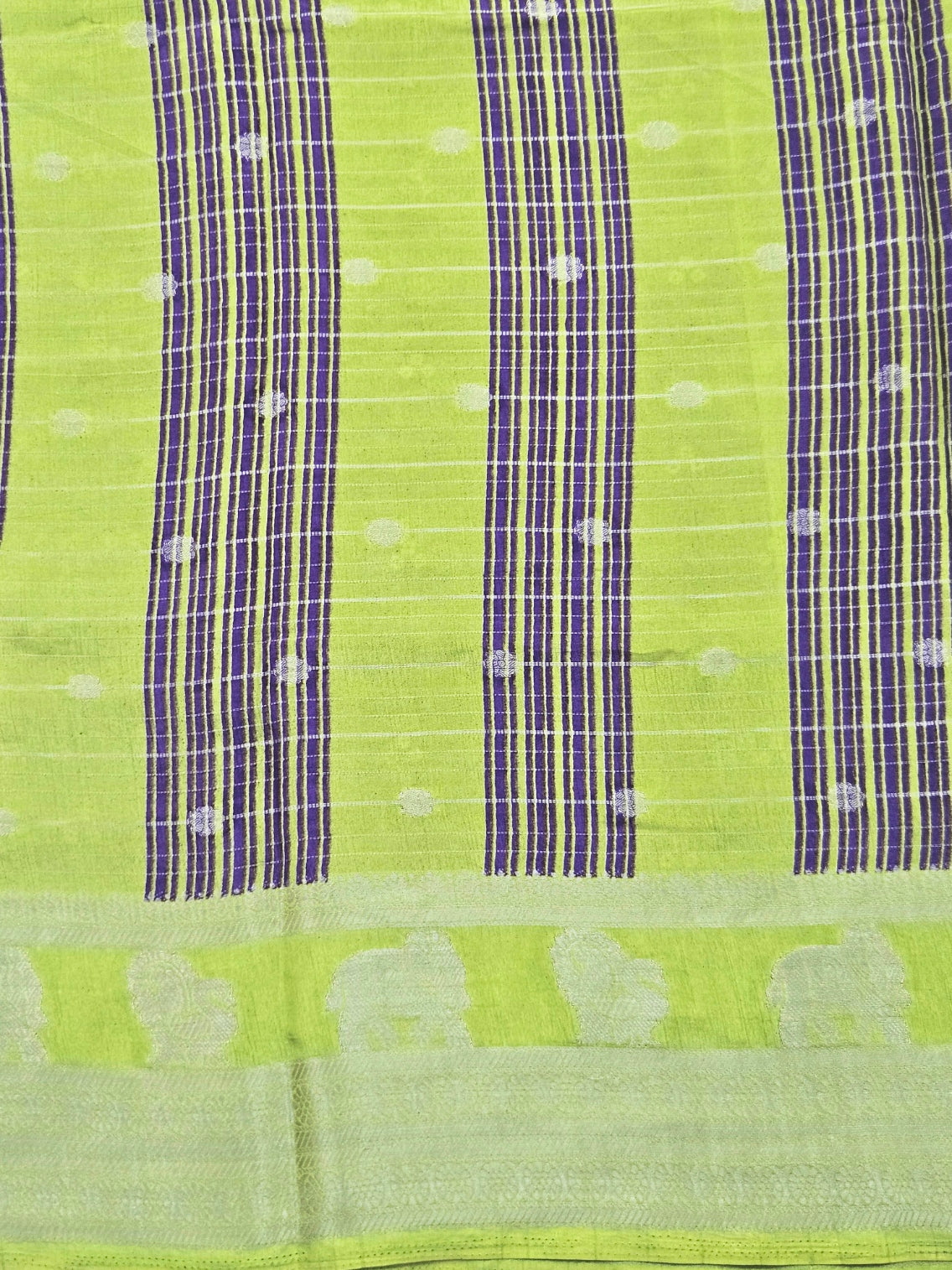 Pochampally Purple Bandhani print silk saree