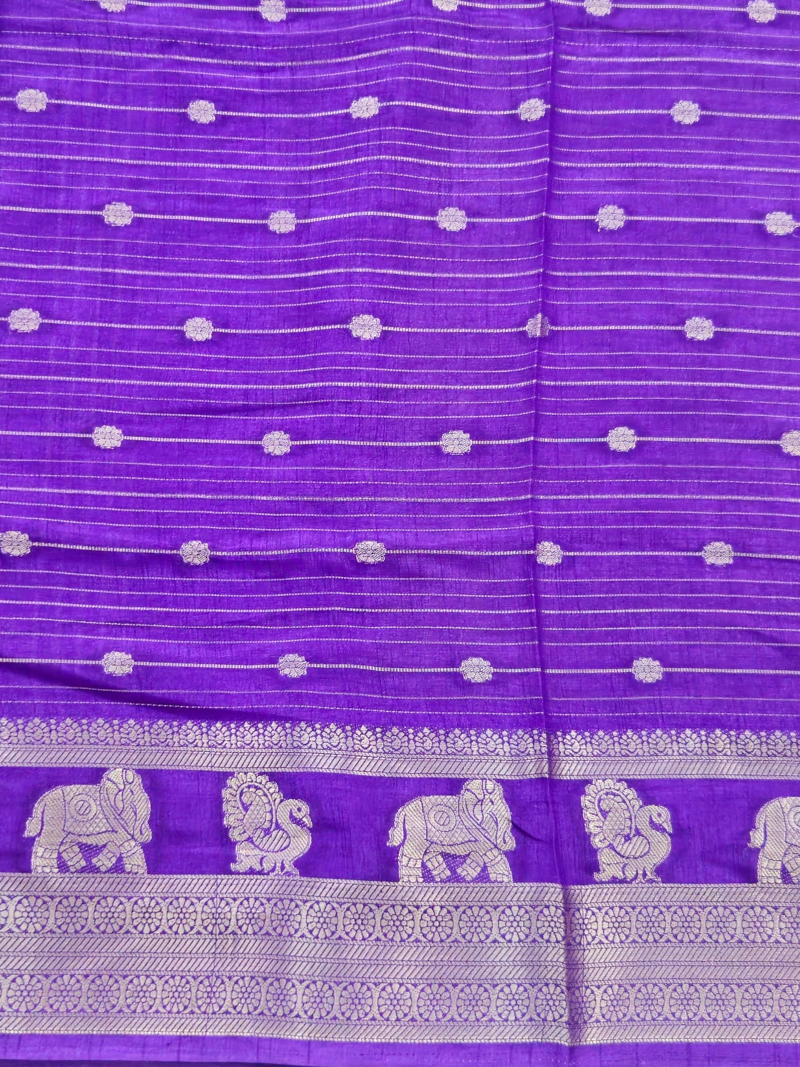 Pochampally light green Bandhani print silk saree