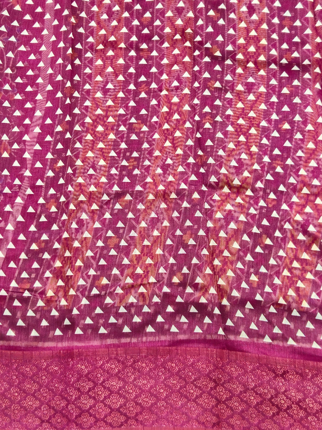 Pochampally Pichwai Dark green Animal print silk saree with blouse