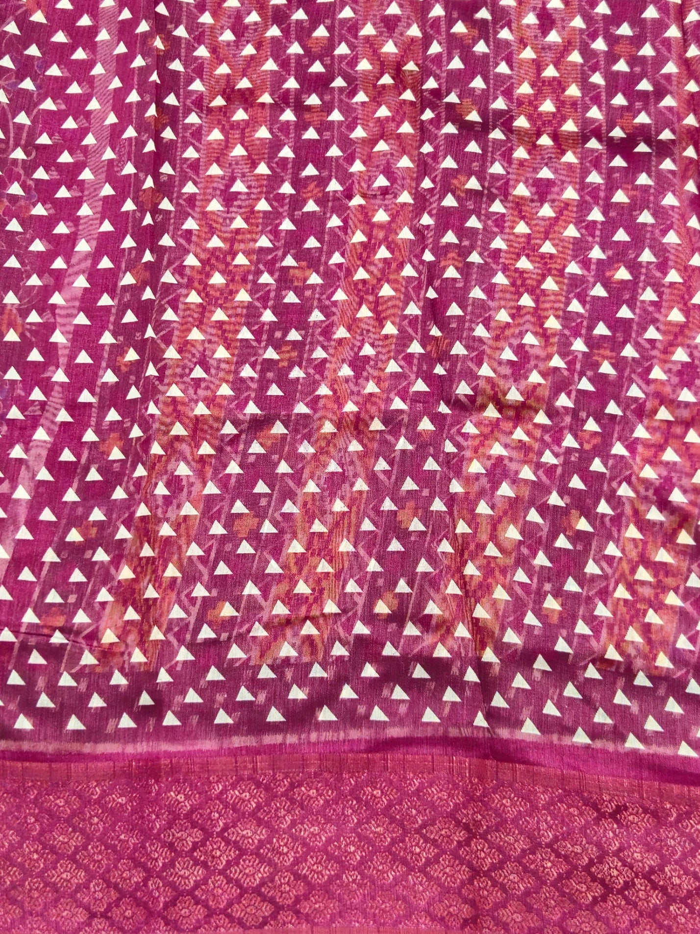 Pochampally Pichwai Dark green Animal print silk saree with blouse