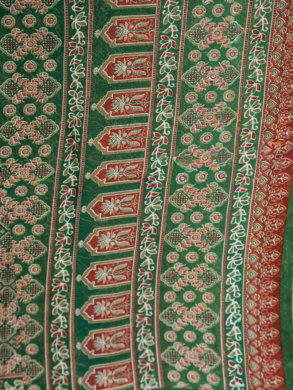 Kalamkari indo cotton saree