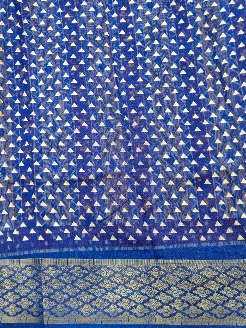 Pochampally Pichwai Red Animal print silk saree with blouse