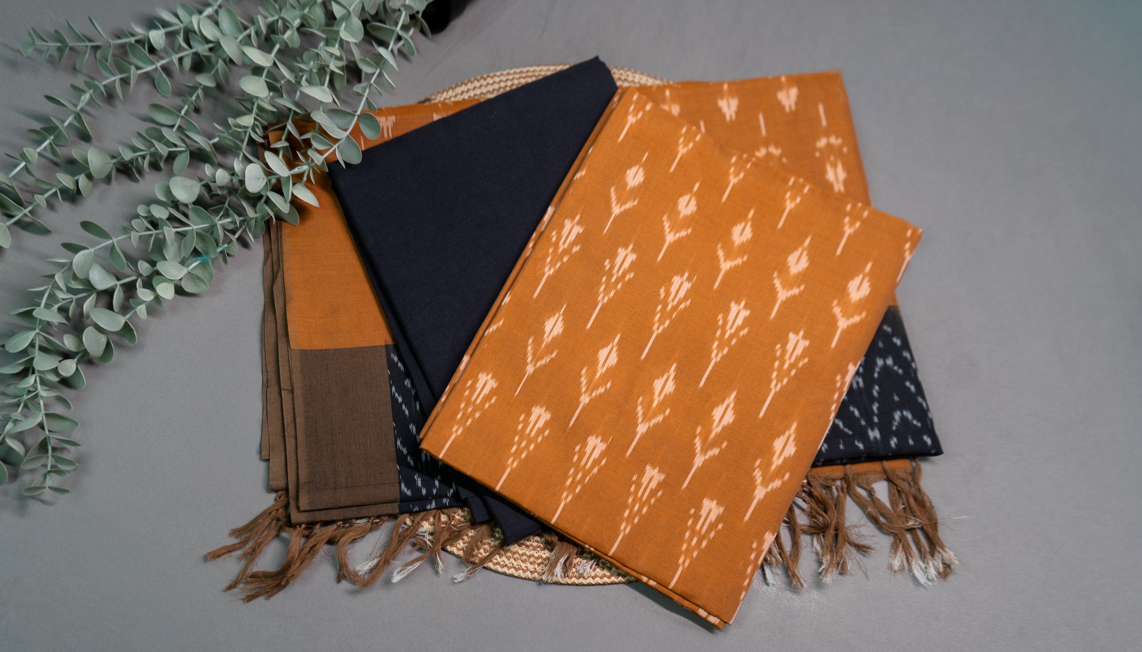 Pure handloom pochampally soft cotton dress material (Unstitched)