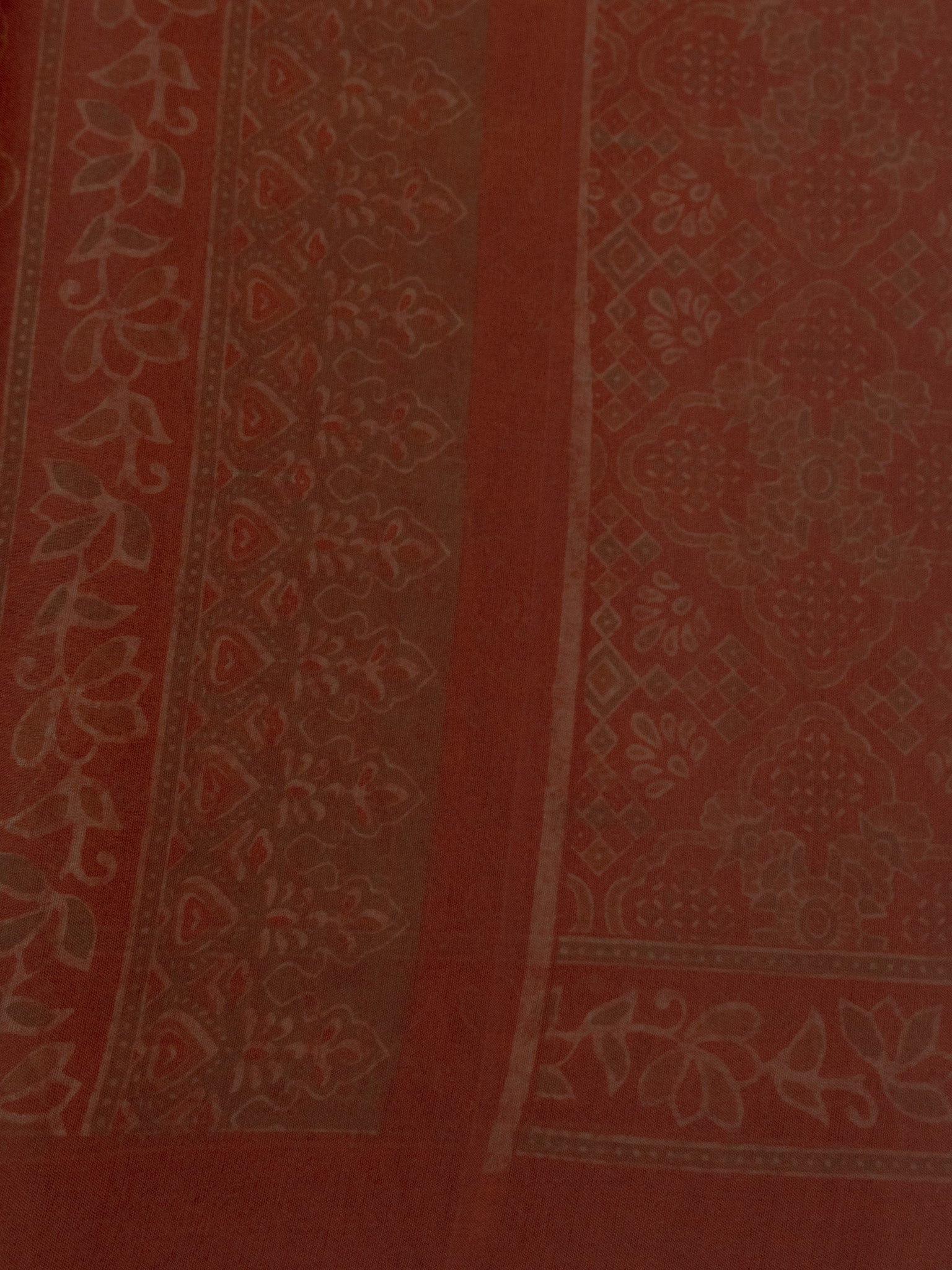 Kalamkari indo cotton saree