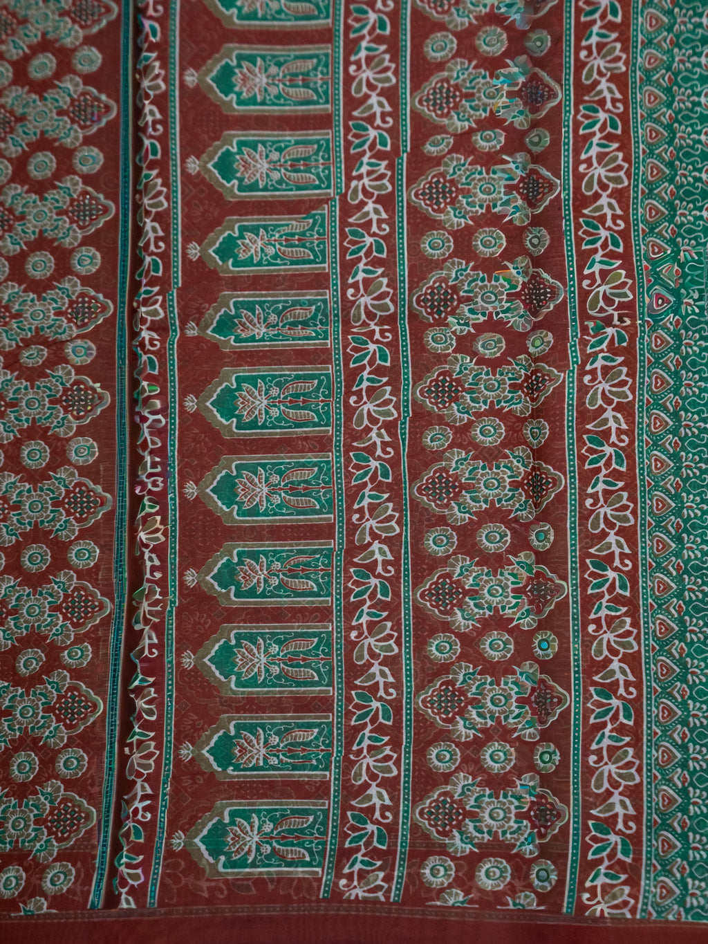 Kalamkari indo cotton saree