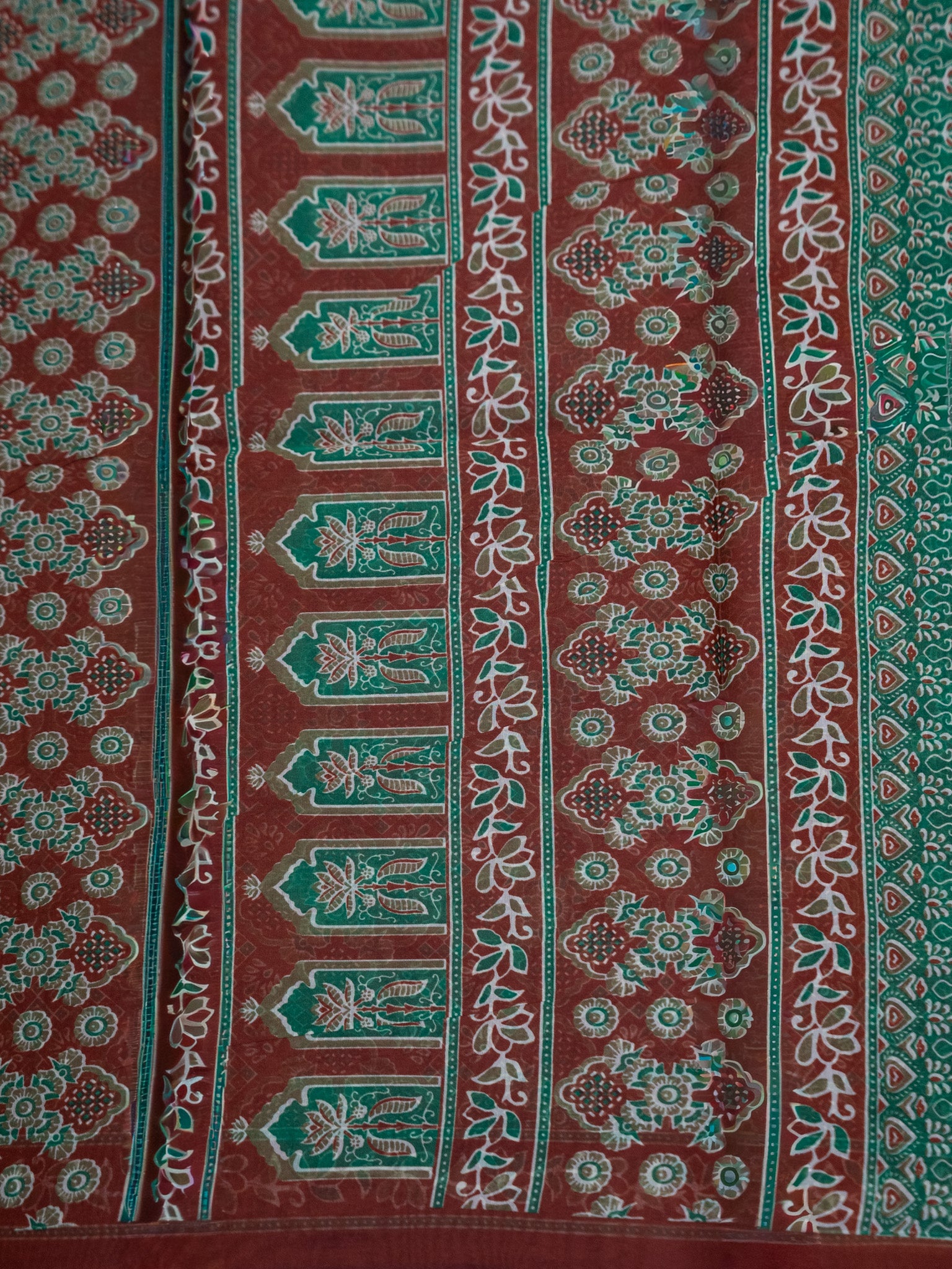 Kalamkari indo cotton saree