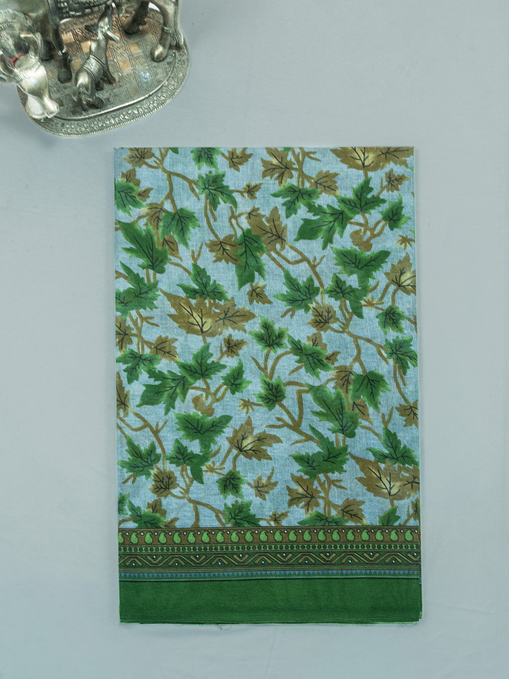 Pure Cotton Kalamkari Floral Design Saree – Traditional Handcrafted Elegance