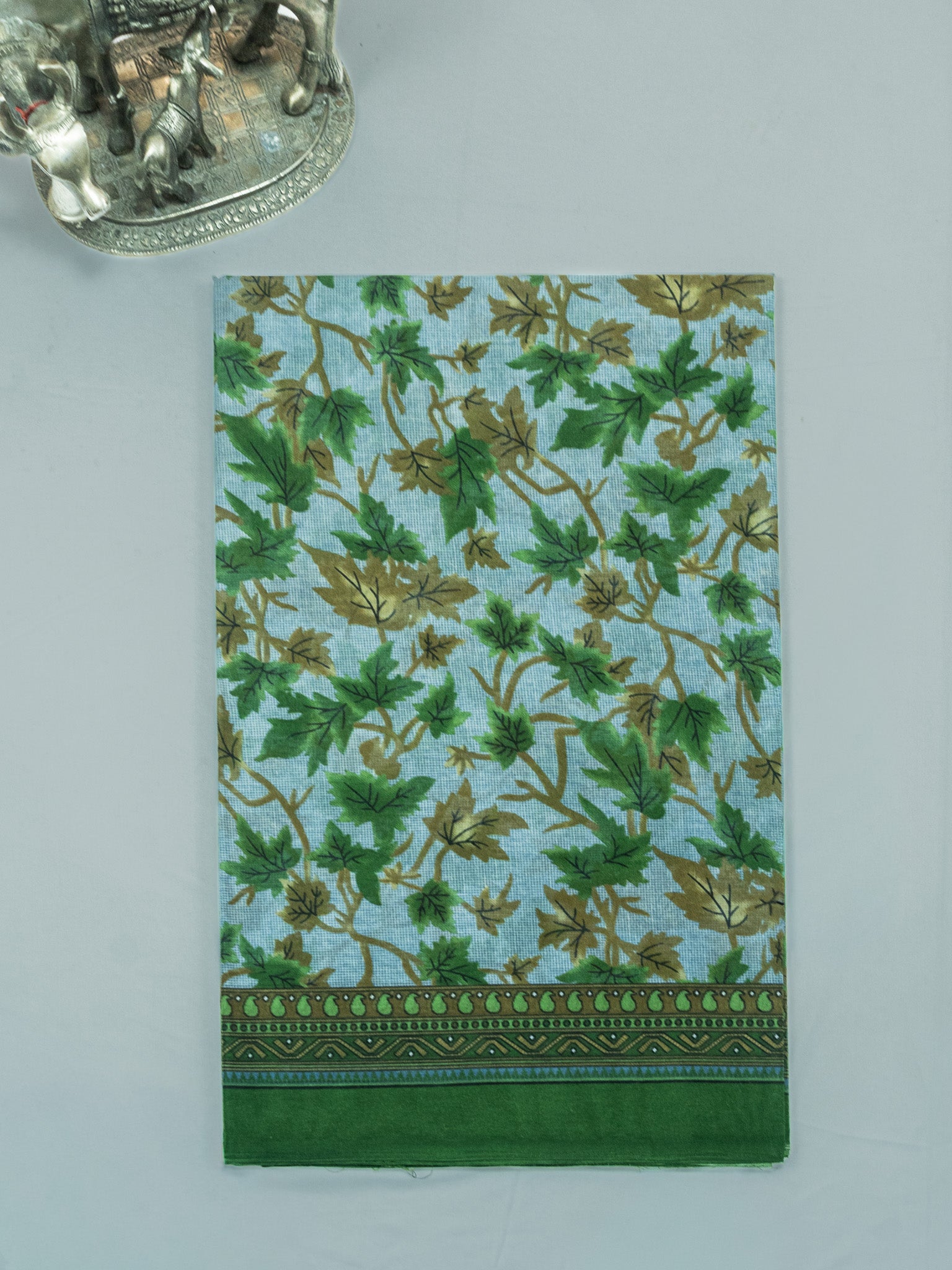 Pure Cotton Kalamkari Floral Design Saree – Traditional Handcrafted Elegance