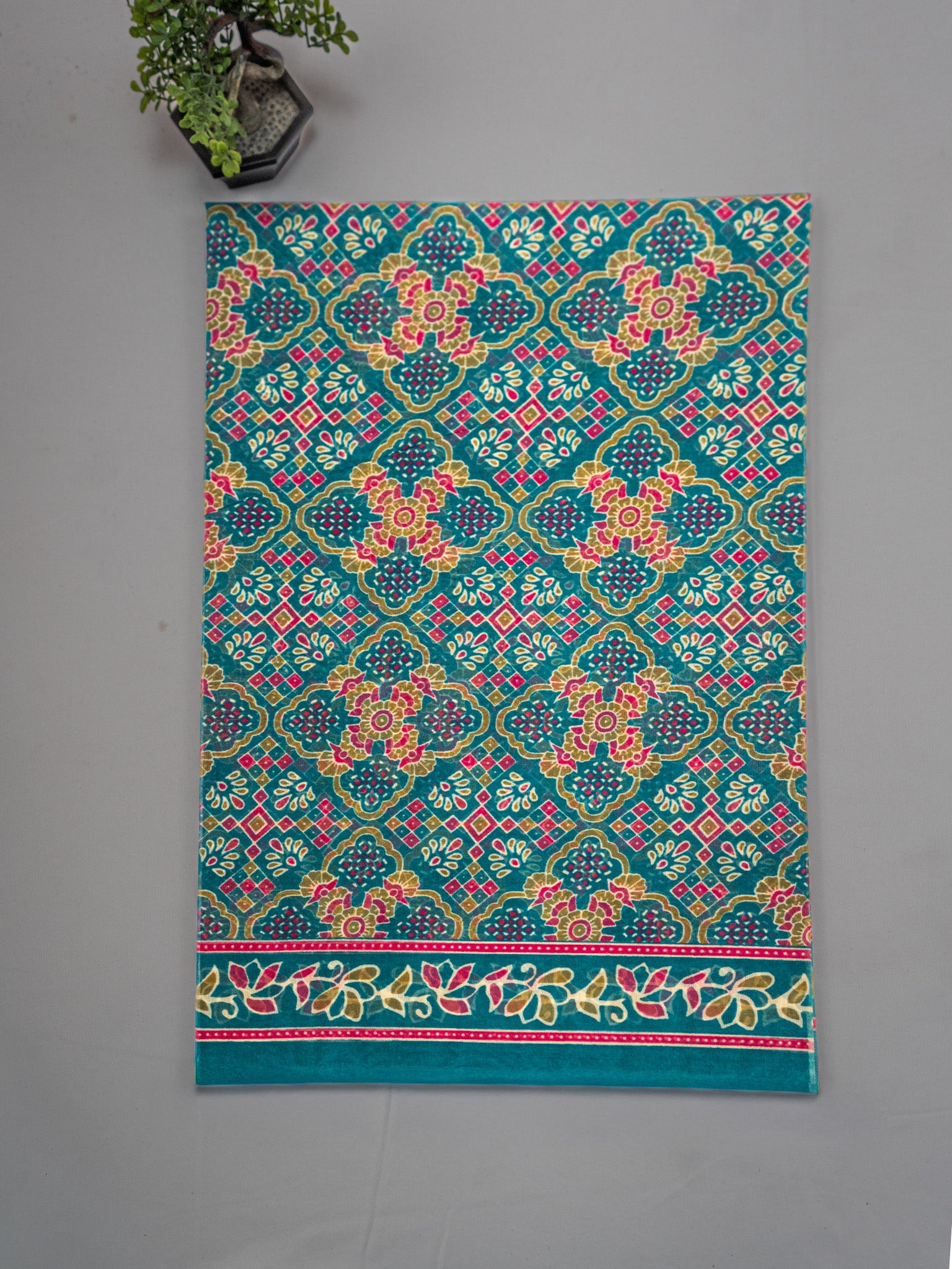 Kalamkari indo cotton saree