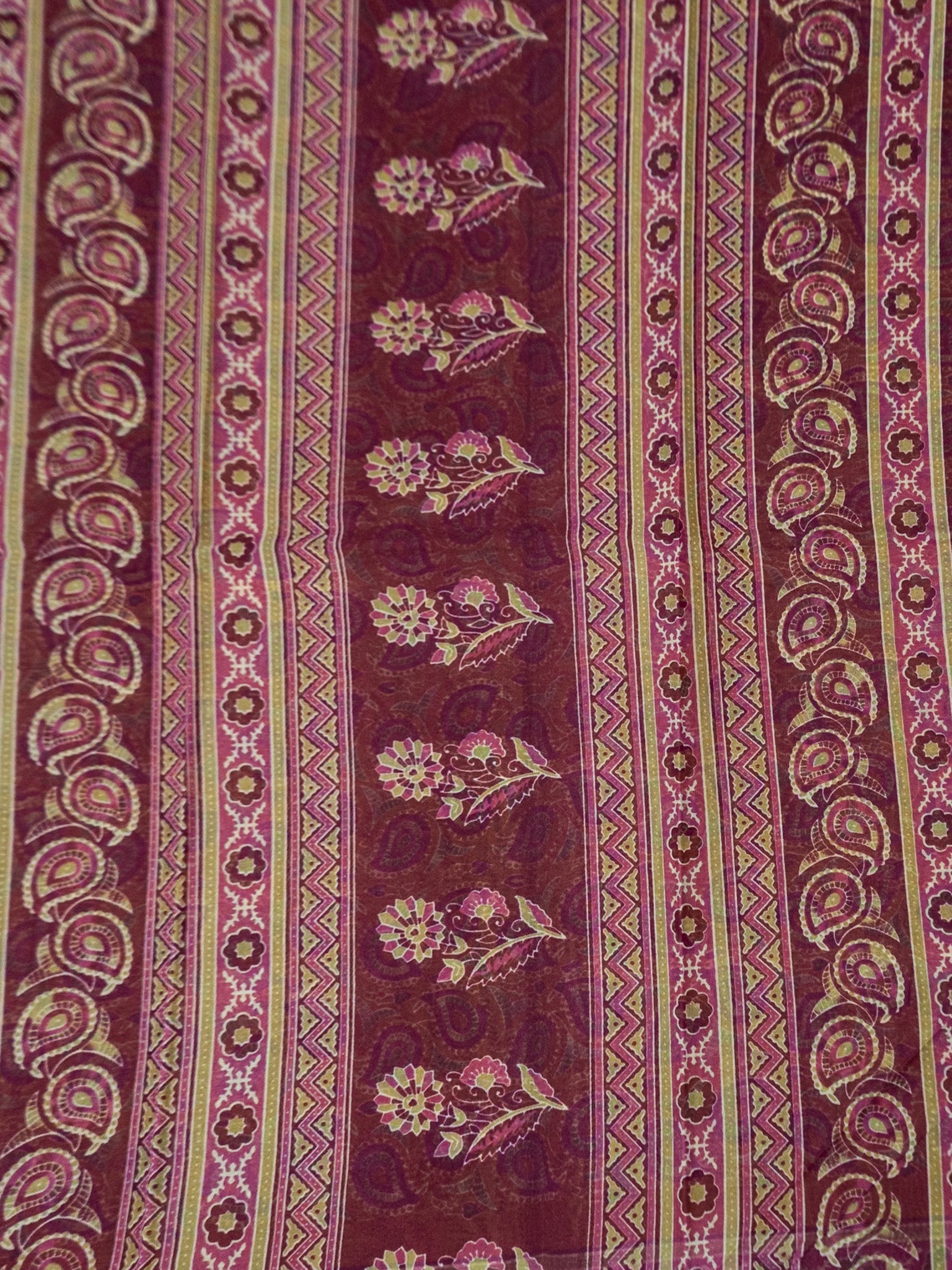 Kalamkari Indo cotton with contrast blouse