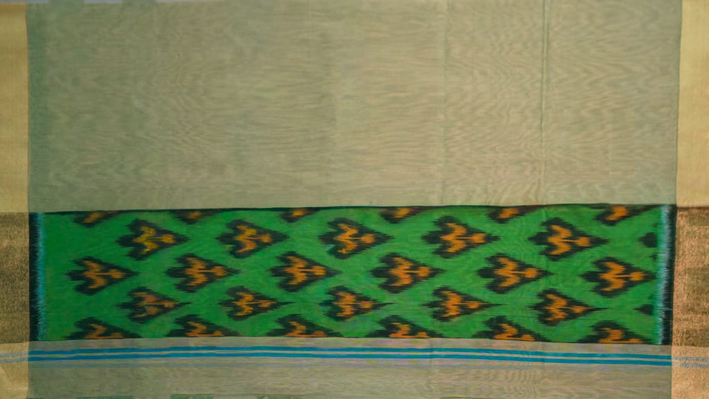 Pure handloom pochampally soft sico silk dress material (Unstitched) (Copy)