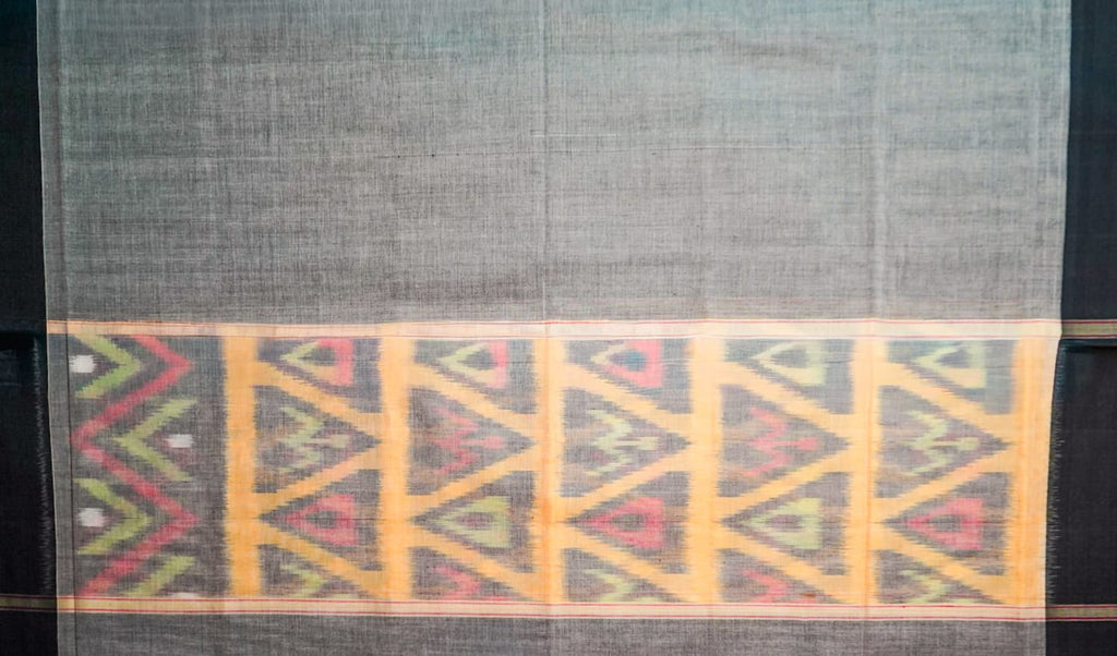 Pure handloom pochampally soft sico silk dress material (Unstitched)